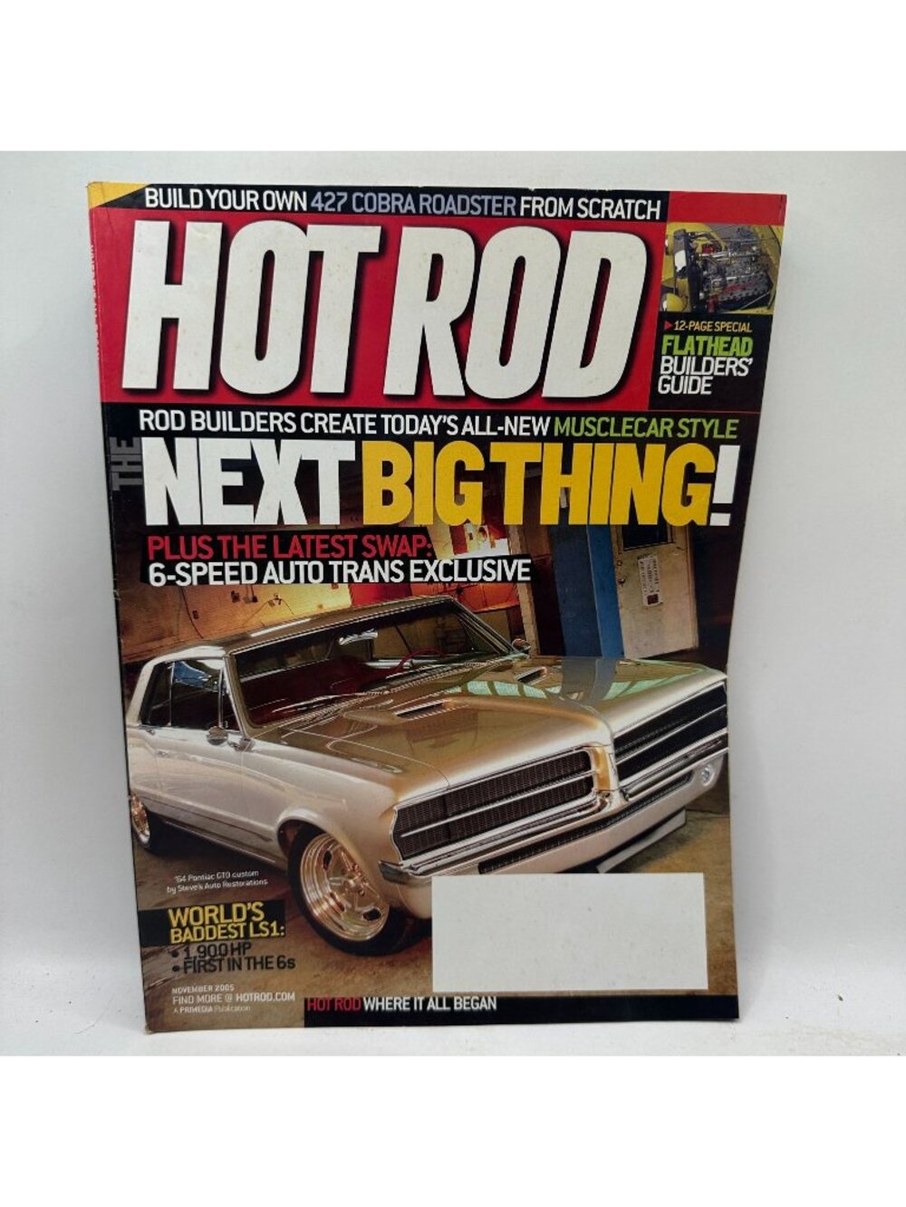 Hot Rod Magazine November 2005 427 Cobra Build & 6-Speed Auto Trans Guide